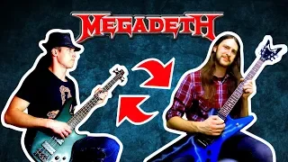 14 Megadeth songs w/ SWAPPED bass & guitar (feat. Denis Pauna)