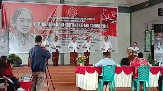 Lagu Ibu Kita Kartini, Juara 1 Lomba Vokal Grup se-Kabupaten Sekadau.