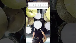 Beginner Drummers: 8th Note Triplet Coordination Exercise (Accents) #shorts