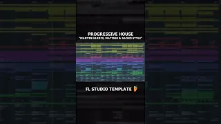 Progressive House Template (Martin Garrix, Matisse & Sadko, DubVision Style) + FLP #Shorts