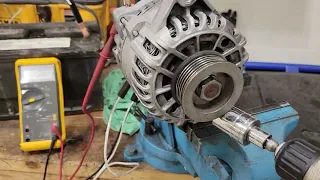 Bench testing a 6G alternator