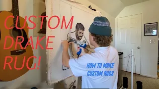 Making A Custom Drake Rug! | Tufting Tutorial & Full Process