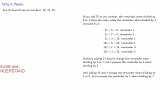 The Chinese Remainder Problem, Part One