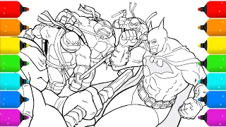 Drawing Teenage Mutant Ninja Turtles TMNT Coloring Page