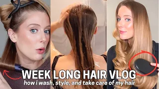 Week Long Hair Vlog! (How I Wash, Style & Care For My Hair Every Week)