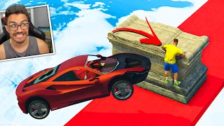 GTA V Online: PARKOUR vs NOVO CARRO OMAGGIO!!! (DRIBLEI A M0RTE)