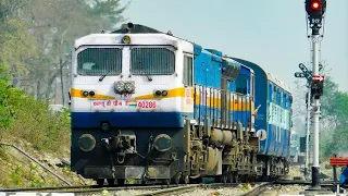 Dangerous 160 Kmph Gatiman Express attacks Asaoti -india's FASTEST TRAIN