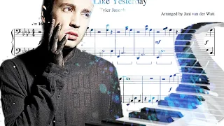 Just Like Yesterday - Tyler Joseph sheet music for piano (SOLO)