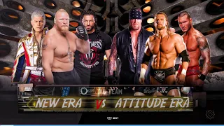 Wwe New era vs Attitude era in raw full match gameplay wwe2k24 😱