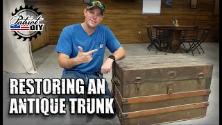 Restoring An Antique Wooden Steamer Trunk