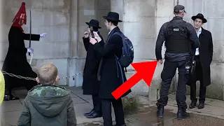 OMG!! NOT THEM AGAIN!! Armed Police INTERVENED as They PROVOKED and DISRESPECTED The King's Guard.