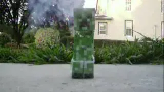 Creeper explosion in real life.wmv