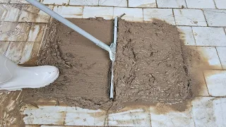 carpet cleaning😍 :horrible mud carpet 😱: Repairing the carpet that was buried in mud for a long time
