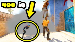 400 IQ SMOKE or 1 IQ TEAM? - CS:GO BEST ODDSHOTS #528