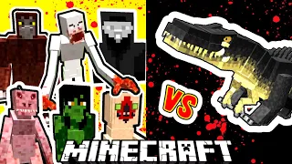 SCP-682 Vs. SCP Monsters in Minecraft