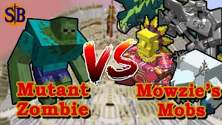 Mutant ZOMBIE (Mutant Beasts)  vs Mowzie's Mobs | Minecraft Mobs Battle