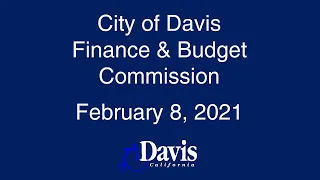 Finance and Budget Commission - February 8, 2021