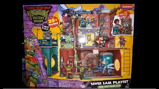 Unboxing and Assembling TMNT Mutant Mayhem Sewer Lair Playset