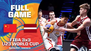 China v Latvia | Men | Full Game | FIBA 3x3 U23 World Cup 2022