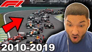 American FIRST REACTION to 10 BEST F1 RACES OF THE DECADE (2010-2020)