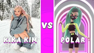 POLAR vs KIKA KIM TikTok Dance Challenges in slow motion #xoteam #tiktok #kikakim #trends