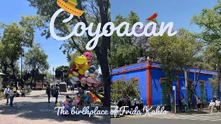 Visiting Frida Kahlos birthplace in Coyoacán, Mexico City