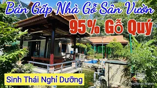 Bán Nhà Gỗ 95% sân vườn sinh thái đầy đủ loại cây kiểng đắt tiền tại Tp Tây Ninh | Điền Thổ Tây Ninh