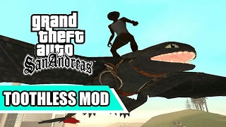 GTA San Andreas - Mod naga Hiccup (how to train your dragon)