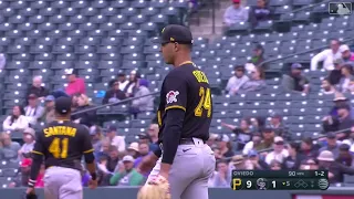 Johan Oviedo Strikes Out 6 in 6 Innings! | Pittsburgh Pirates | 4/19/2023