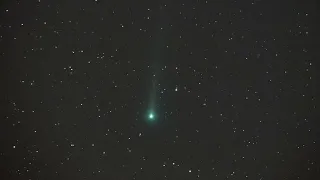 Timelapse of comet C/2021 A1 (Leonard), 2021. Dec. 7