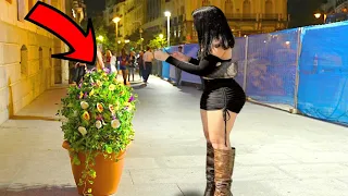 BUSHMAN PRANK: IN MADRID EVERYONE WAS SCARED !!!