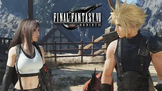 FINAL FANTASY 7 Rebirth – Cloud And Tifa Are Shocked Seeing Nibelheim Rebuilt UHD