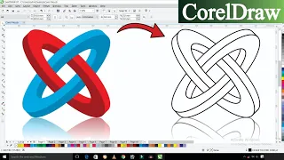 How To Make 3D Logo Design? | 3D Circle Design in Coreldraw | Corel Draw Design