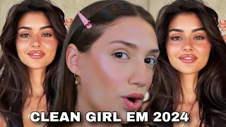 MAKE *CLEAN GIRL EM 2024* | APRENDA A FAZER UMA *MAQUIAGEM DE CLEAN GIRL*  SIMPLES E NATURAL!!!