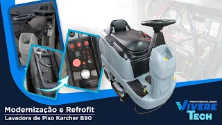 Retrofit em Lavadora de Piso - Karcher B90 - Com Controladores Digitais PG Drives - VivereTech