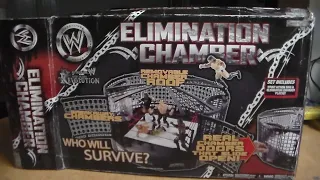 WWE JAKKS PACIFIC ELIMINATION CHAMBER PLAYSET TOY REVIEW