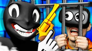 Can We Escape CARTOON CAT PRISON In VR? (Funny Prison Boss Virtual Reality Gameplay)