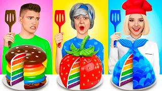 Me vs Grandma Cooking Challenge! Cake Decorating Challenge Funny Situations by YUMMY JELLY