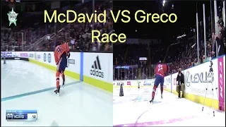 Connor McDavid vs Anthony Greco: Speed Race