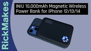 INIU 10,000mAh Magnetic Wireless Power Bank for iPhone 12/13/14