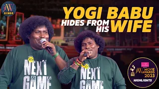 Yogi Babu Hides From His Wife | Non-Stop Comedy | JFW Movie Awards 2023 | JFW Binge