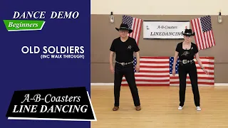 OLD SOLDIERS - Line Dance Demo & Walk Through