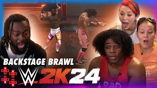WWE 2K24 FIRST LOOK — Expanded Backstage Brawl