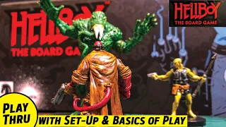 HELLBOY the Board Game  -  Playthrough with Set-Up and Basics of Game Play