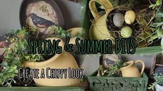 Spring and Summer DIYS. Beautiful Upcycles. Using Milk Paint.