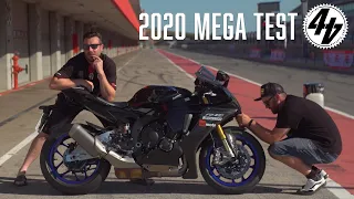 2020 Mega Test Preview | Aprilia RSV4  v BMW S 1000 RR v Ducati V4S v Honda Fireblade v Yamaha R1M