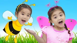 Suri & Annie Pretend Play Bee & Butterfly Kids Adventure