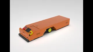 3D detailed design of AGV (automatically guided vehicle)