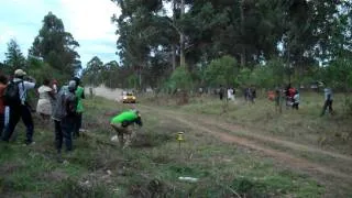 Subaru flying over a jump