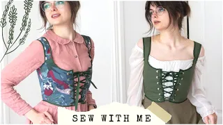 Making A Reversible Corset Top 🌷 Sew With Me